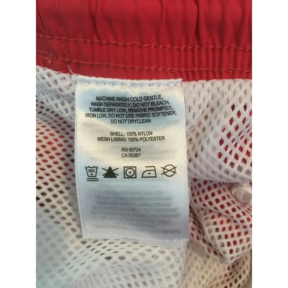 Columbia Omni Shade Coral Pink XXL 8 Bathing Suit Water Shorts Elastic Waist